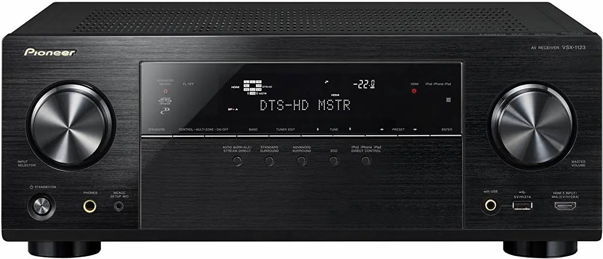 Pioneer VSX-1123-K vs Onkyo TX-RZ630: Audio Features Comparison